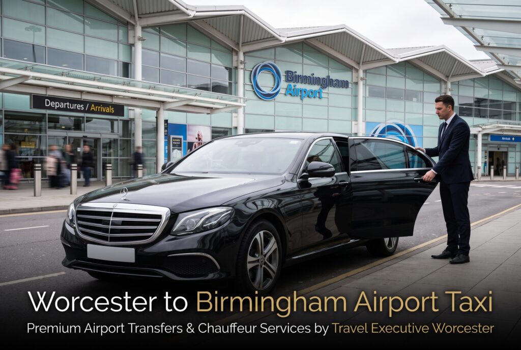 Worcester to Birmingham Airport Taxi – Reliable Executive Transfers